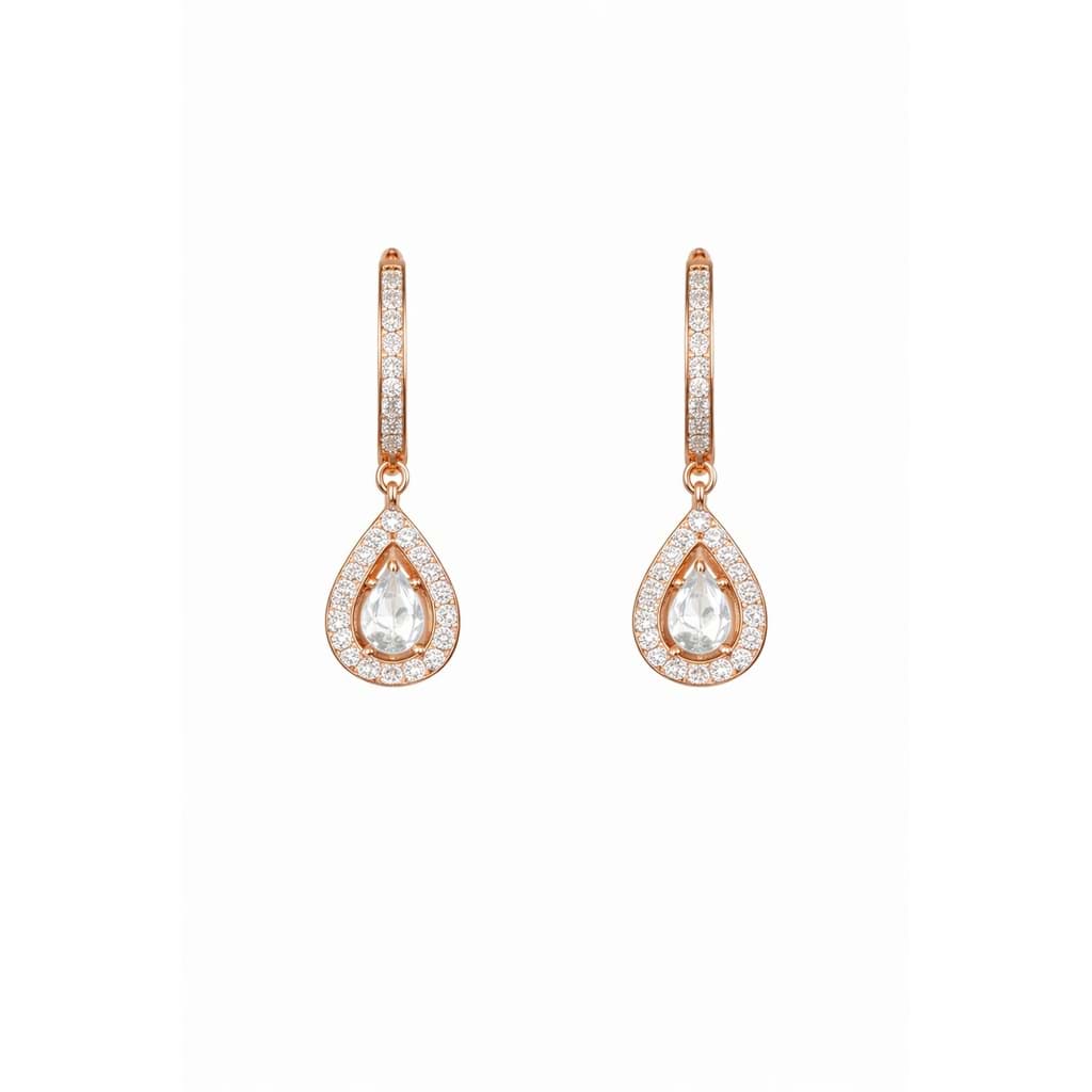 Damla sallantılı Tasarım Gümüş Kadın Küpe resmi